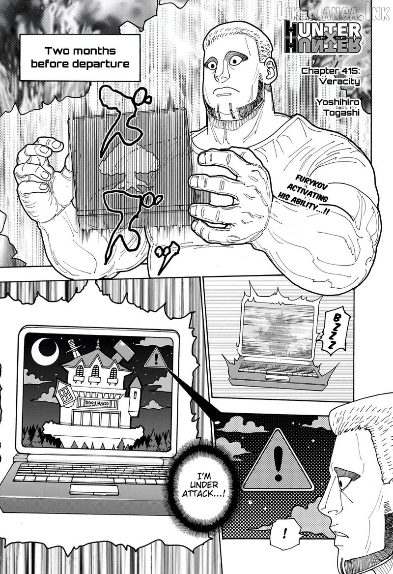 Hunter x Hunter, Chapter 415 image 01